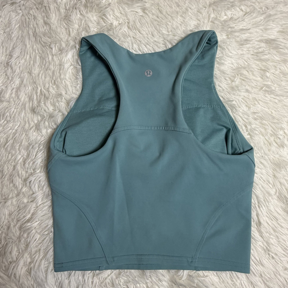 Lululemon Wunder Train Racerback Tank Top Tidal Teal Sz 4 Yoga Workout - Picture 4 of 6